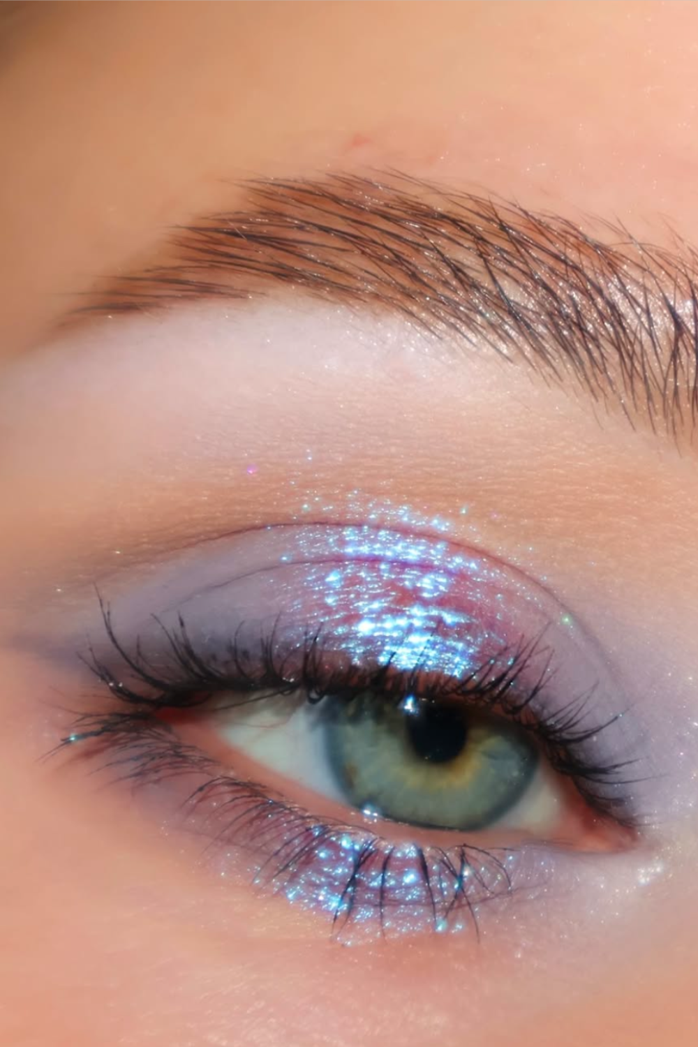 Silver Glitter  Makeup
