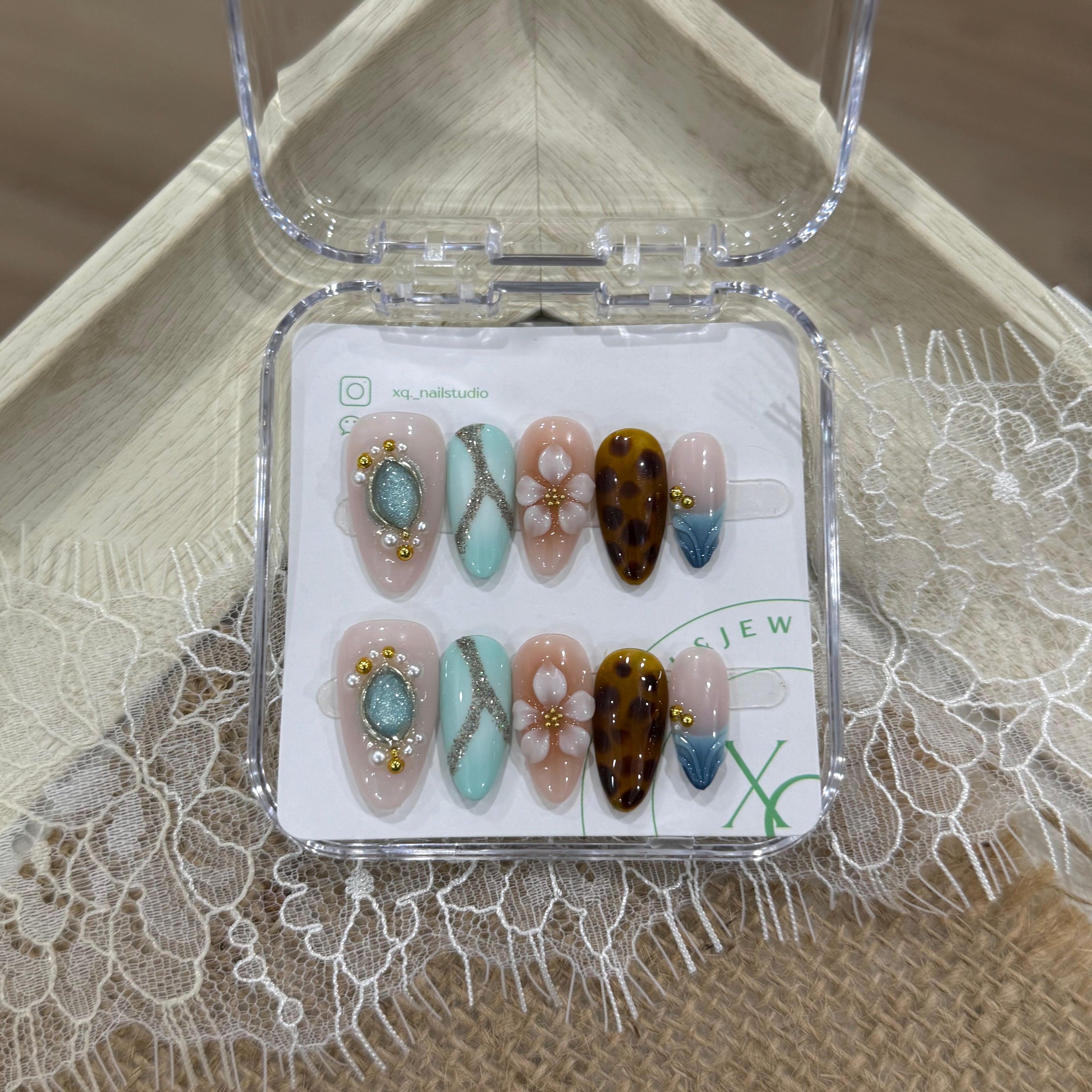 Press on Nails Ocean Fairy