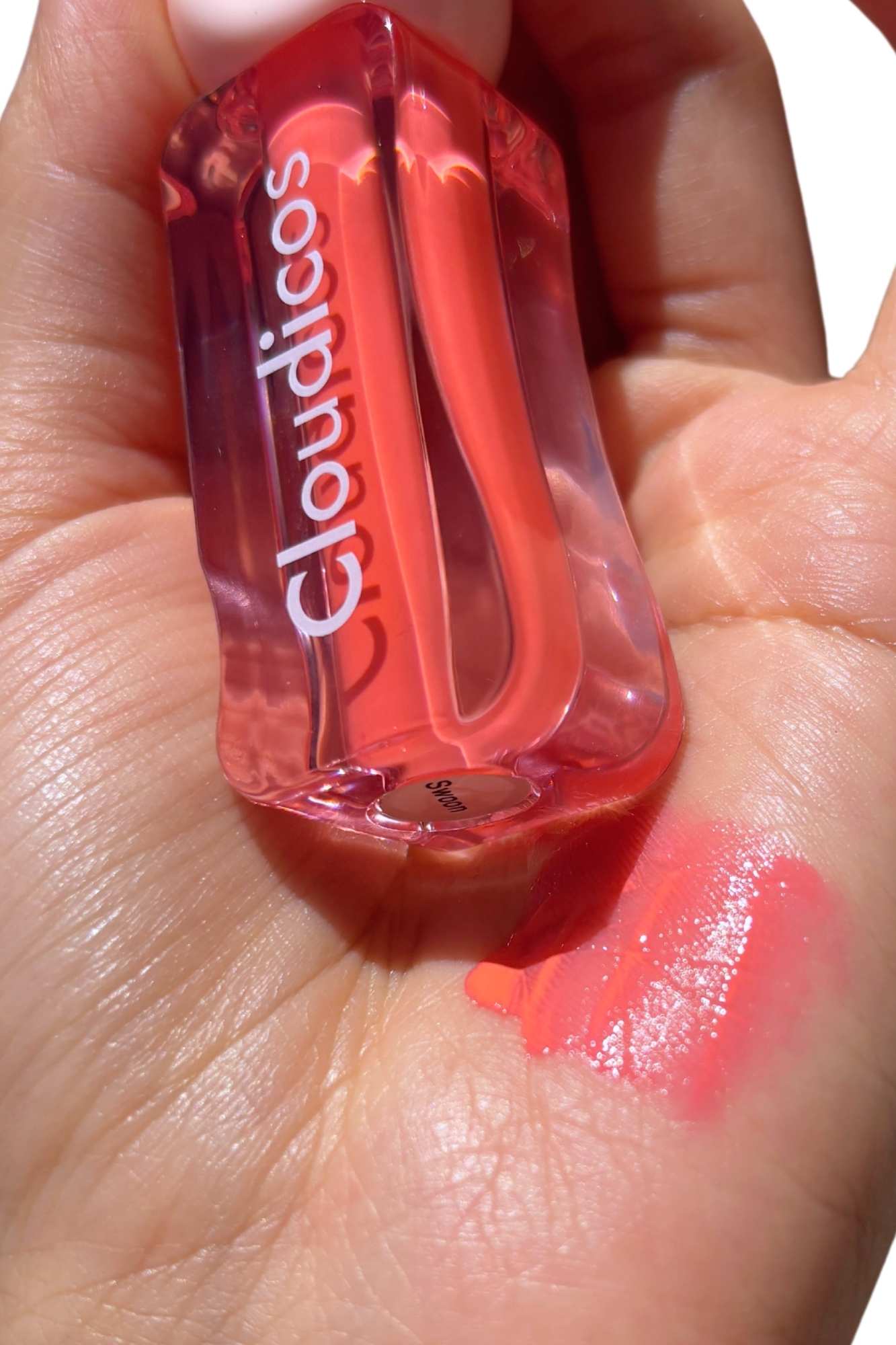 close up of lip tint
